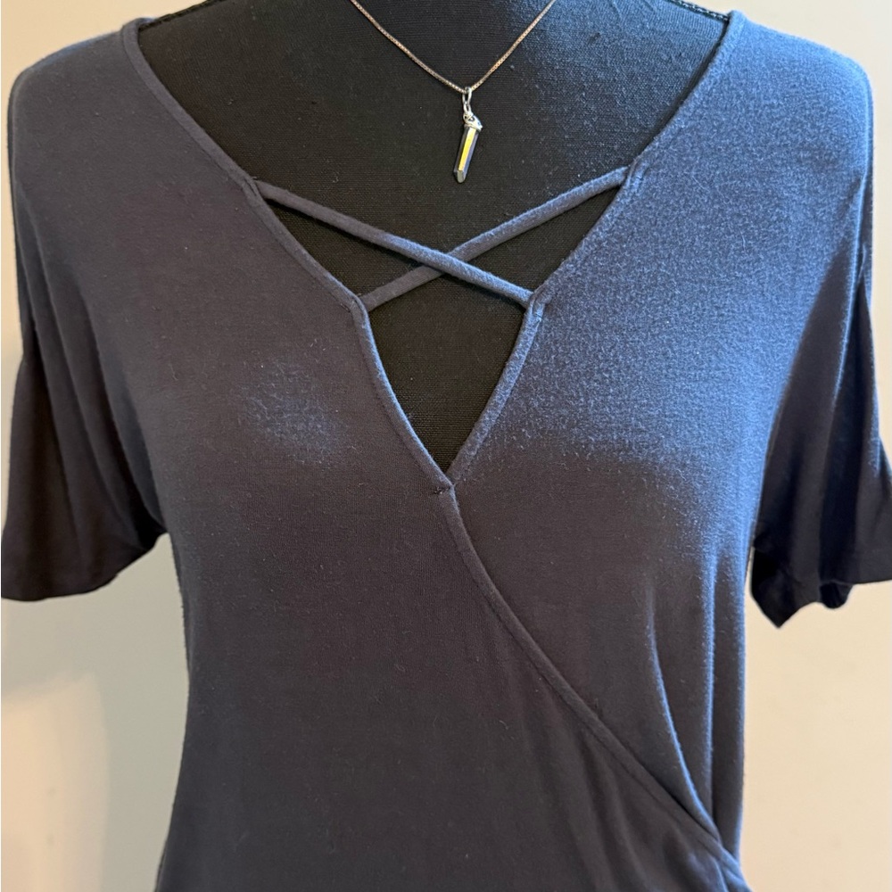 Soft t-shirt material dressy top